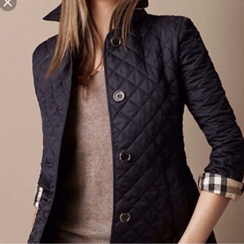 Burberry Brit Quilted Beige with Red Accents